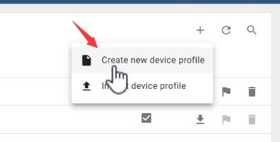 create device profile