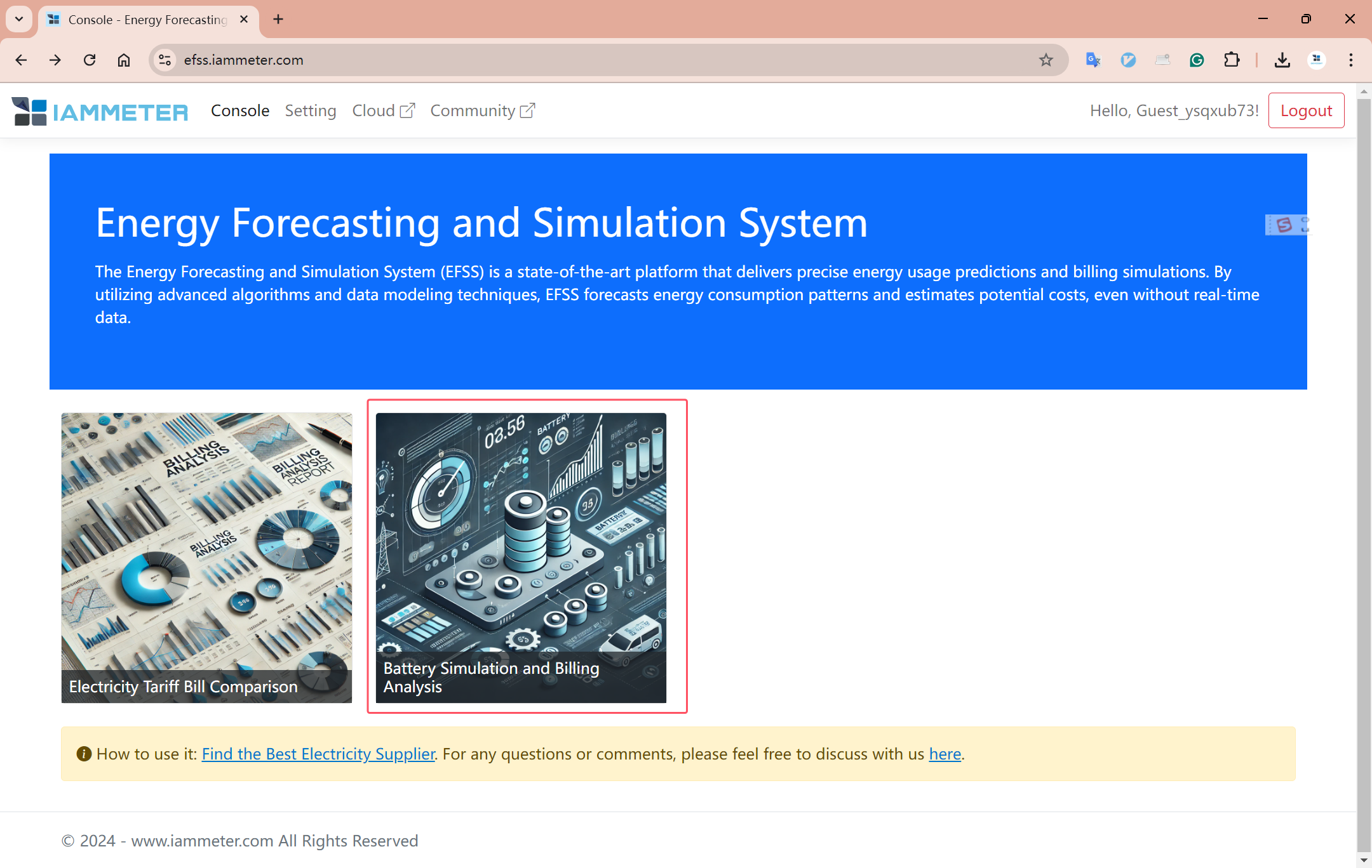 visit Battery Simulation and Billing Analysis