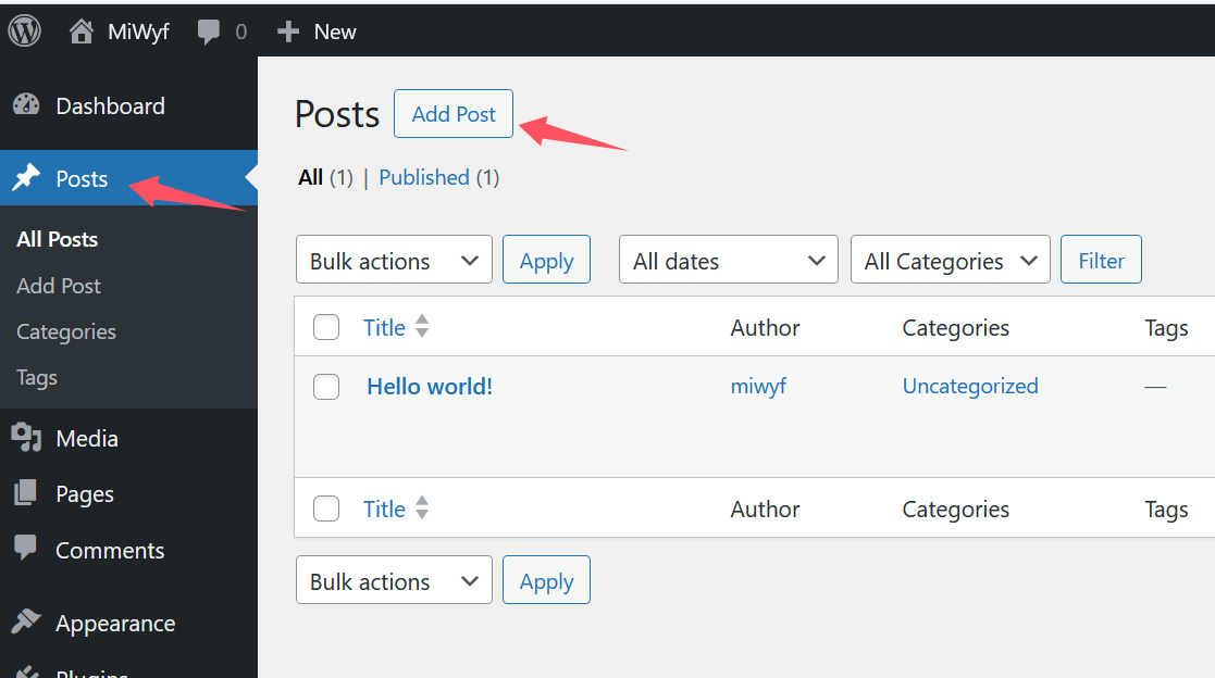 Create a new WordPress post for IAMMETER data display