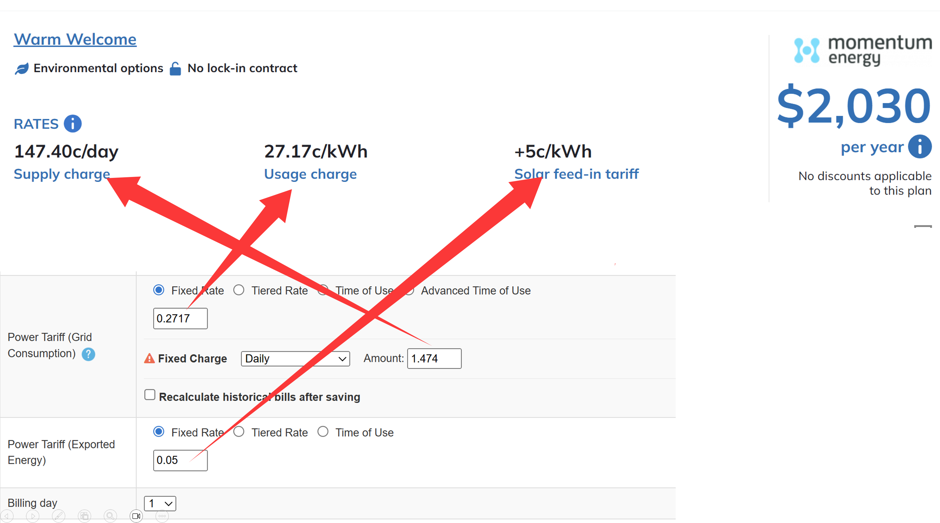 Mapping Utility Bill to IAMMETER-Cloud Parameters