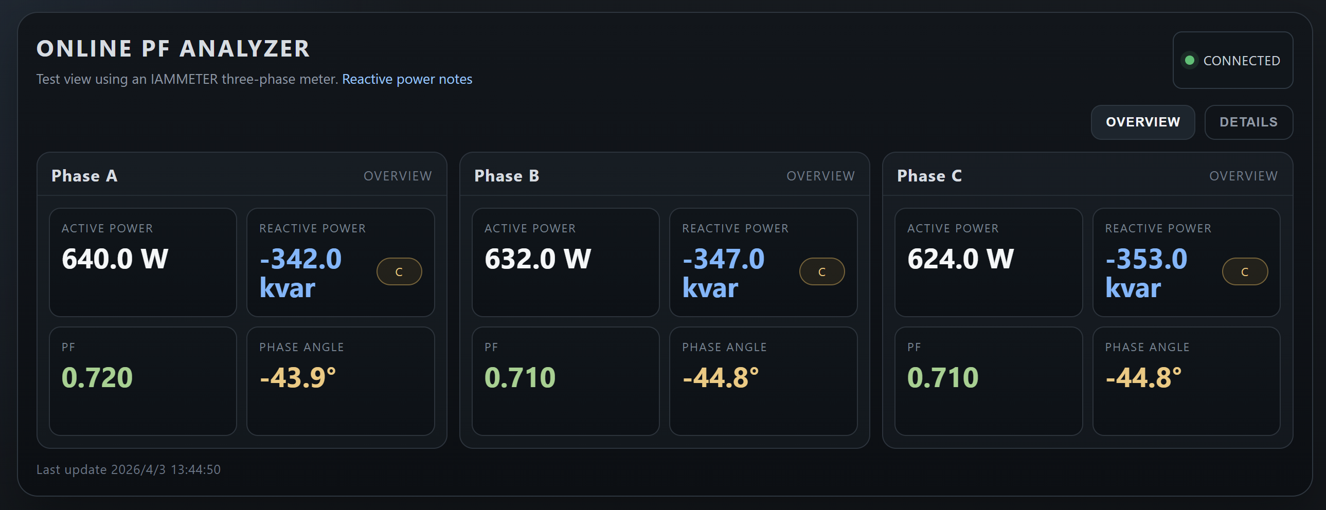 mqtt-power-factor-analyzer-screenshot
